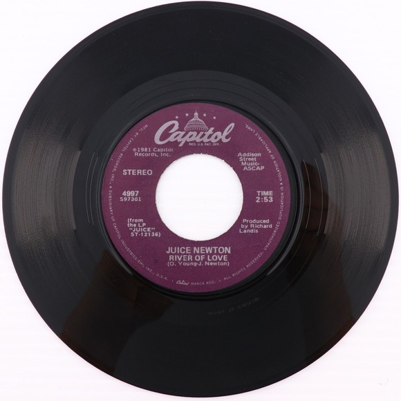 Juice Newton, Queen Of Hearts/ River Of Love 1981 45 rpm 7" Single Vinyl Record - Picture 7 of 8